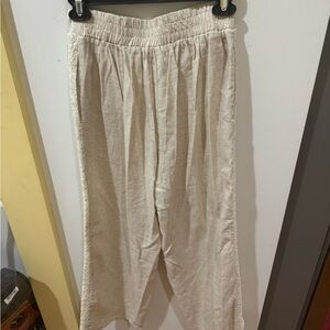 Umgee Natural Linen Trousers